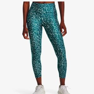 Women's HeatGear® Armour No-Slip Waistband Printed Ankle Leggings